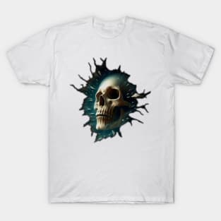 3DIMENSIONAL skull T-Shirt